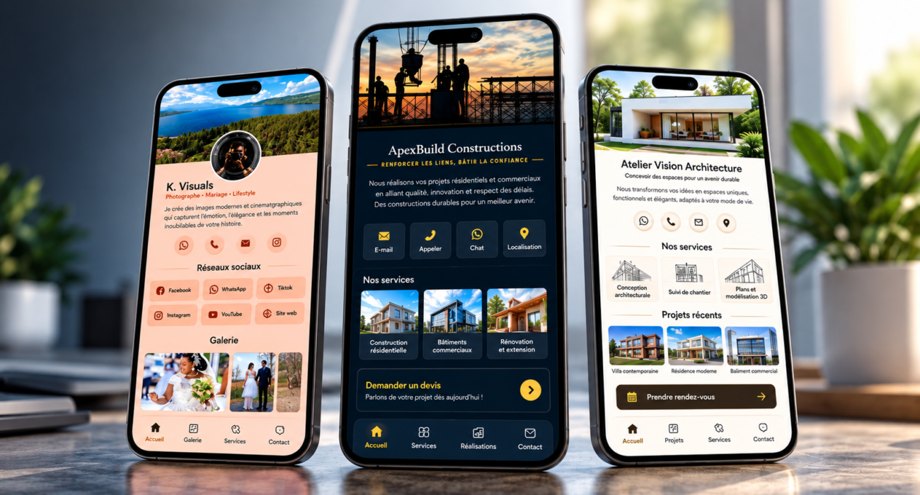 Rhemio – Profils digitaux, cartes de visite et flyers interactifs