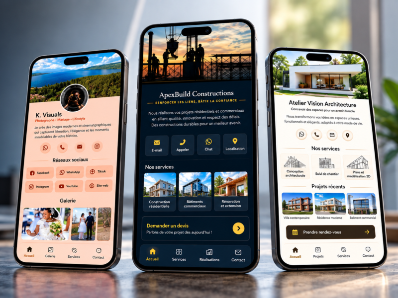 Rhemio – Profils digitaux, cartes de visite et flyers interactifs